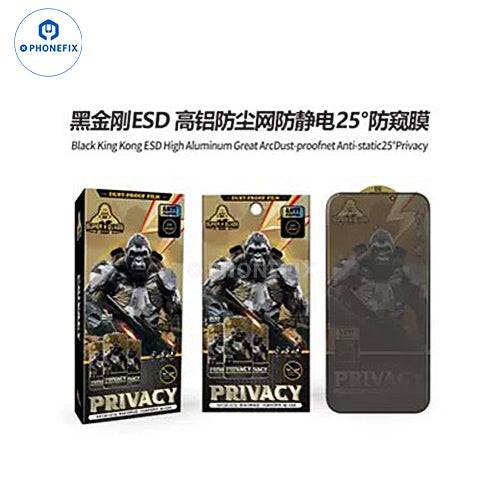 For iPhone 16-17 Pro Max Screen Protector HD Privacy Tempered Glass