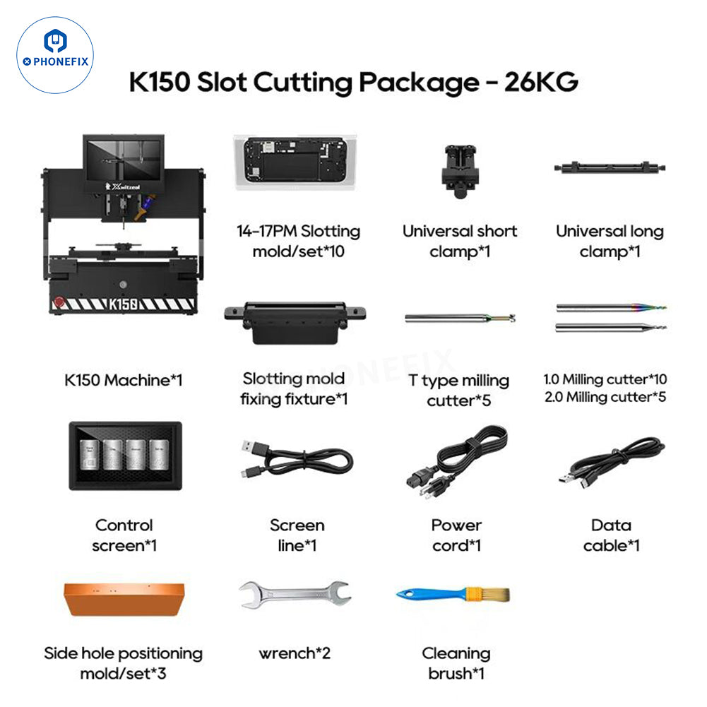 Xwitzeal K150 iPhone SIM Slot Cutting & PCB CNC Grinding Machine