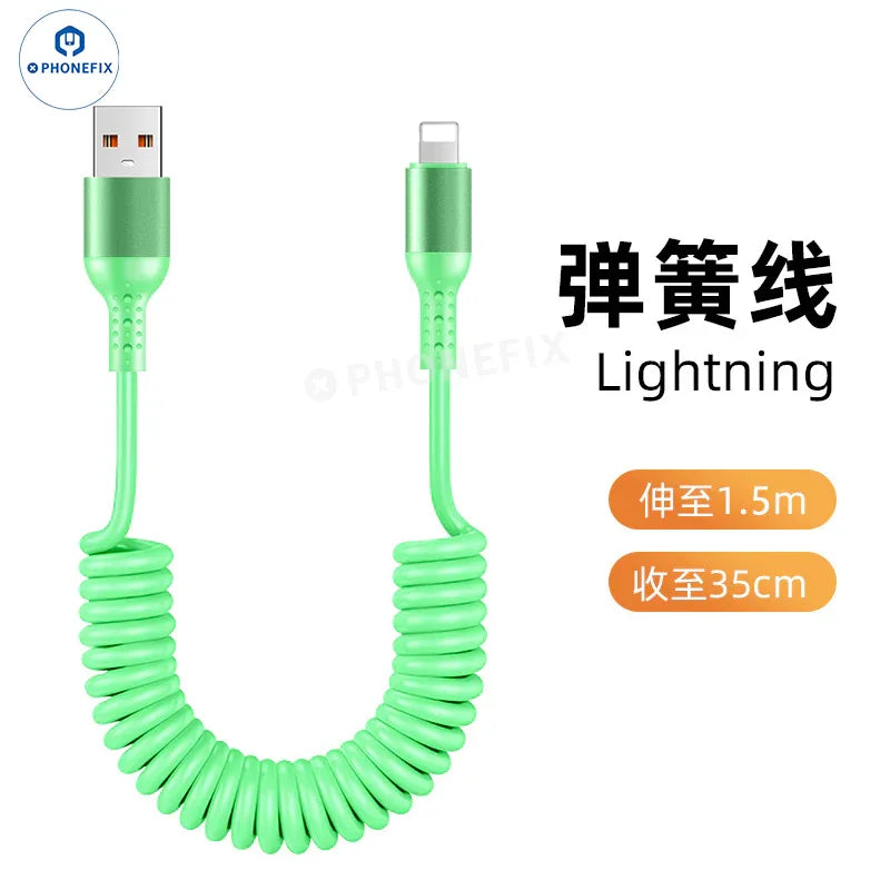 Câble de charge ultra-rapide CarPlay pour voiture, USB Type-C et Lightning - Équipe CHINA PHONEFIX SHOP