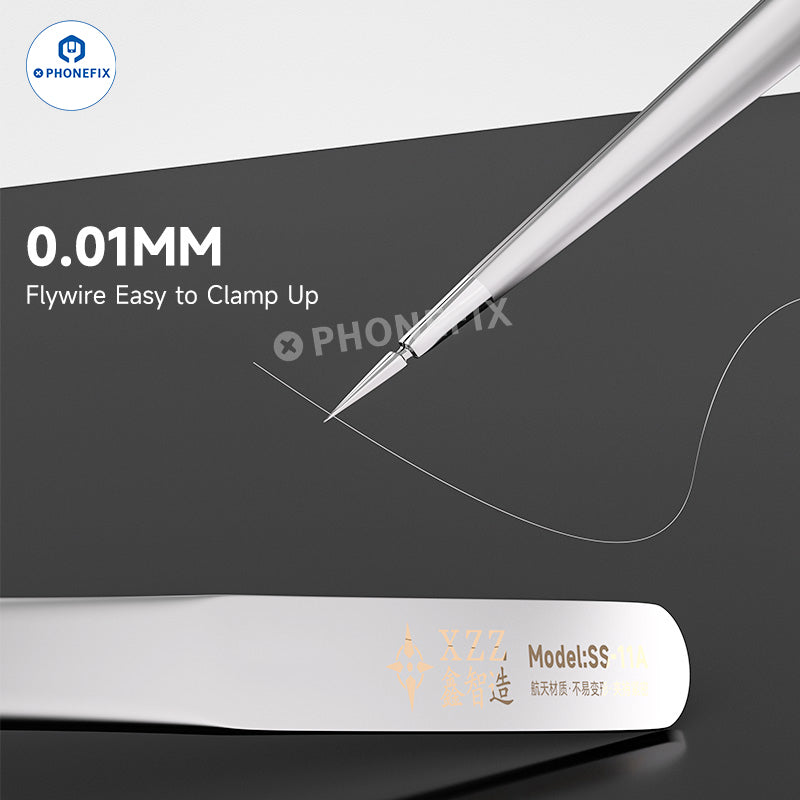 XZZ SS-11A SS-11B 11C Stainless Steel 3D Tweezers for Phone Repair