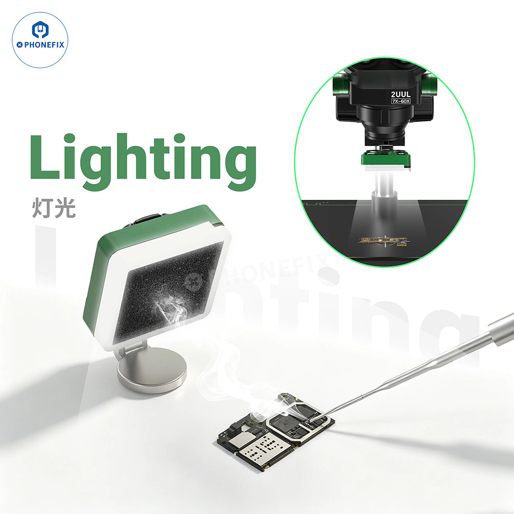 2UUL FE11 MagFan Magnetic Smoke Extractor & LED for PCB Soldering
