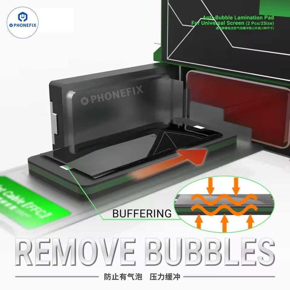 2UUL Anti-Bubble Lamination Pad for Curved & Universal Screen Repair