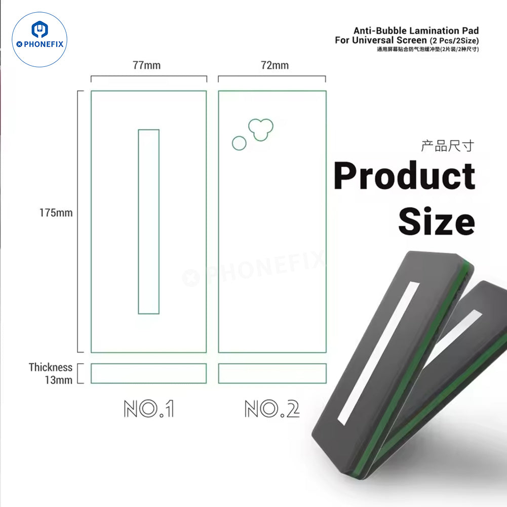 2UUL Anti-Bubble Lamination Pad for Curved & Universal Screen Repair