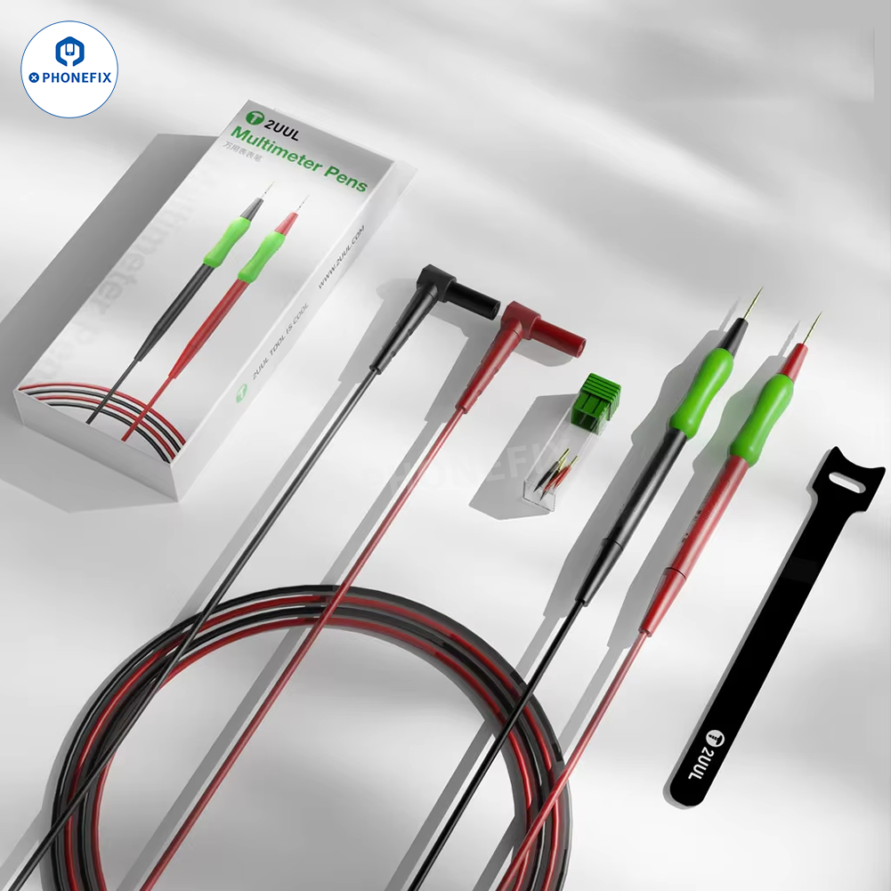 2UUL MT01 MT02 Fine-Tip Multimeter Pen Test Probes for PCB Repair