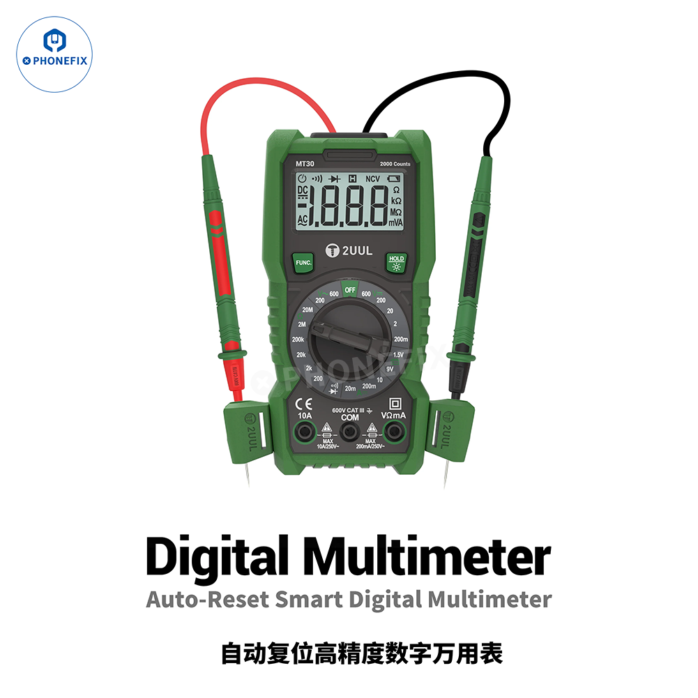 2UUL MT30 Auto Reset High-Precision Smart Digital Multimeter