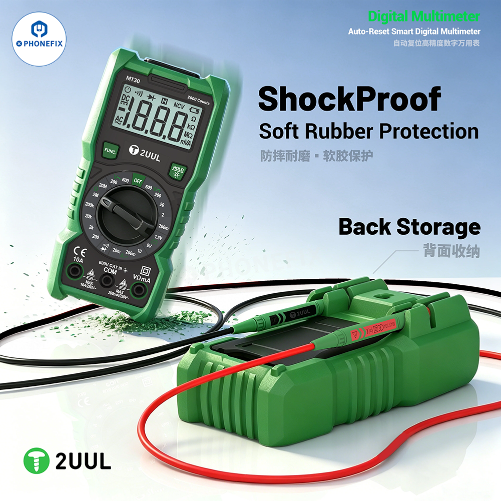 2UUL MT30 Auto Reset High-Precision Smart Digital Multimeter