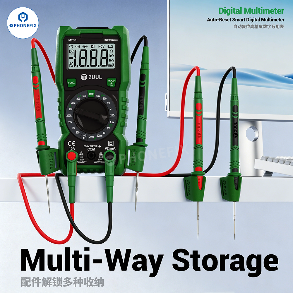 2UUL MT30 Auto Reset High-Precision Smart Digital Multimeter