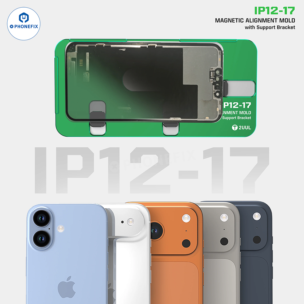 2UUL SH01 iPhone 12-17 Screen Magnetic Alignment Mold with Bracket