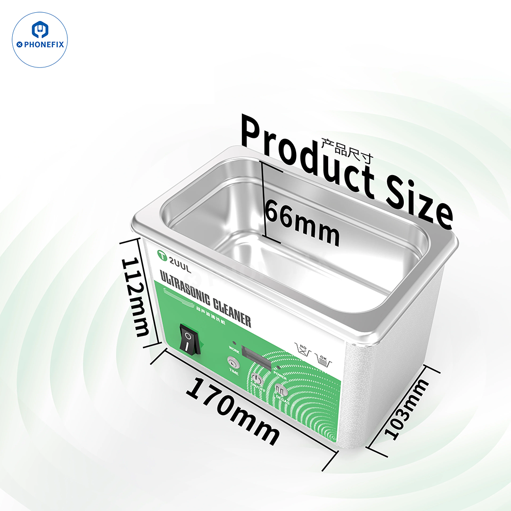 2UUL SS01 0.8L Ultrasonic Cleaner for Phone PCB & BGA IC Cleaning