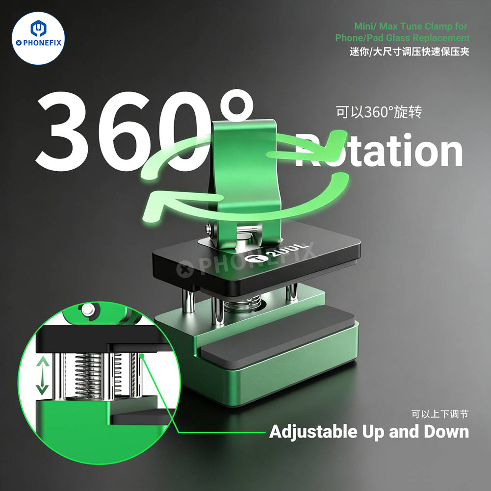 2UUL TC01 TC02 Tune Pressure Clamp for Phone/Pad Screen Glass
