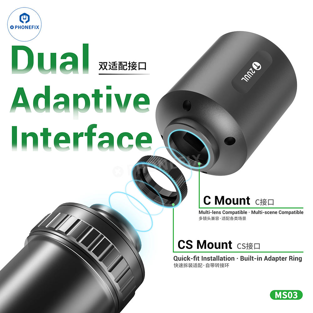 2UUL MS01 SpaceCam 4K Microscope Camera for Phone Repair
