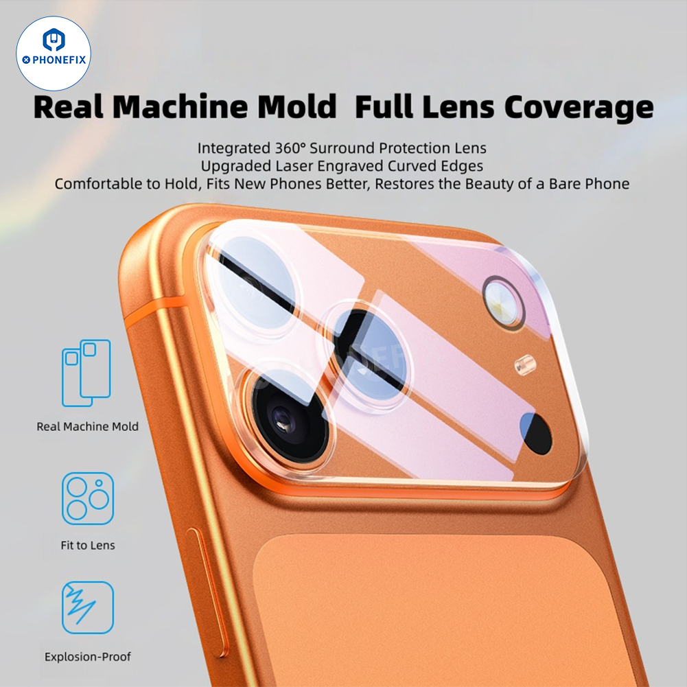 3D HD Mobile Rear Camera Lens Protector for iPhone 16-17 Pro Max