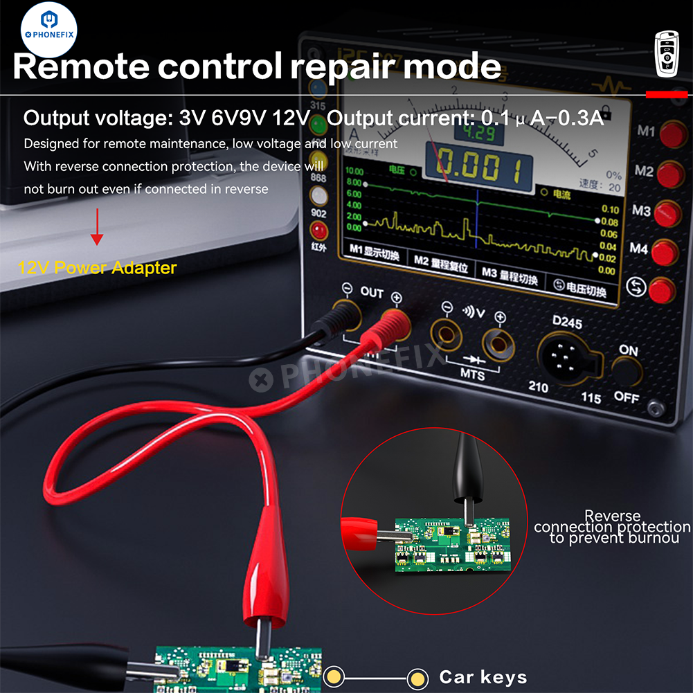 i2C C07 Locksmith No.1 Remote Control Frequency Tester Multimeter