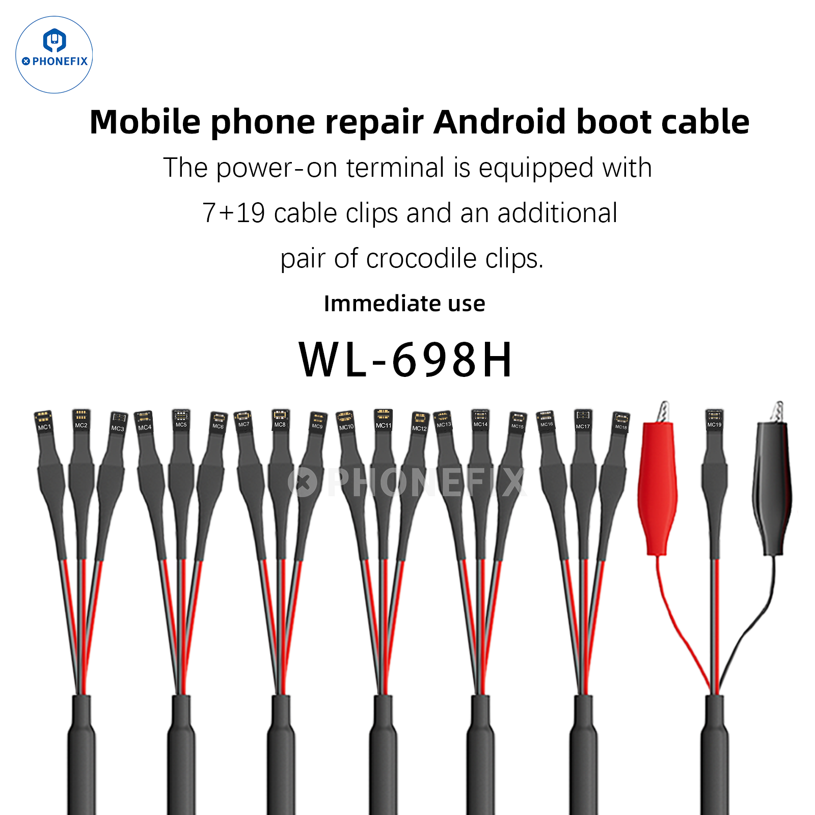 WYLIE WL-698H Android Phone Power Cable with Soft FPC Buckle