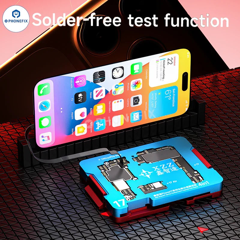 XZZ YCS iSocket 4-in-1 Motherboard Test Fixture for iPhone 17 Series - CHINA PHONEFIX SHOP Team