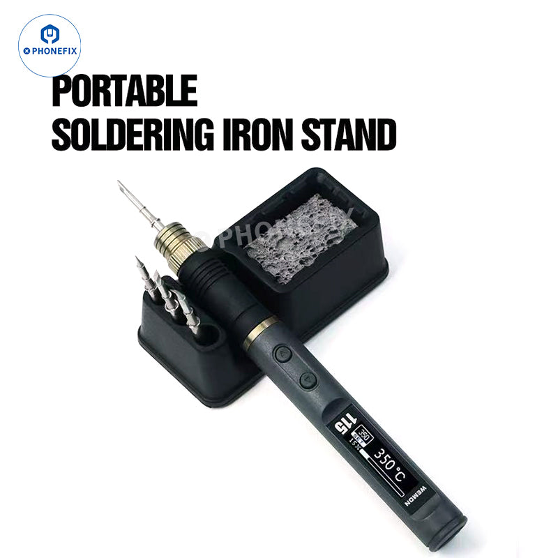WEMON Portable Soldering Iron supports C115 C210 C245 T12 Tips