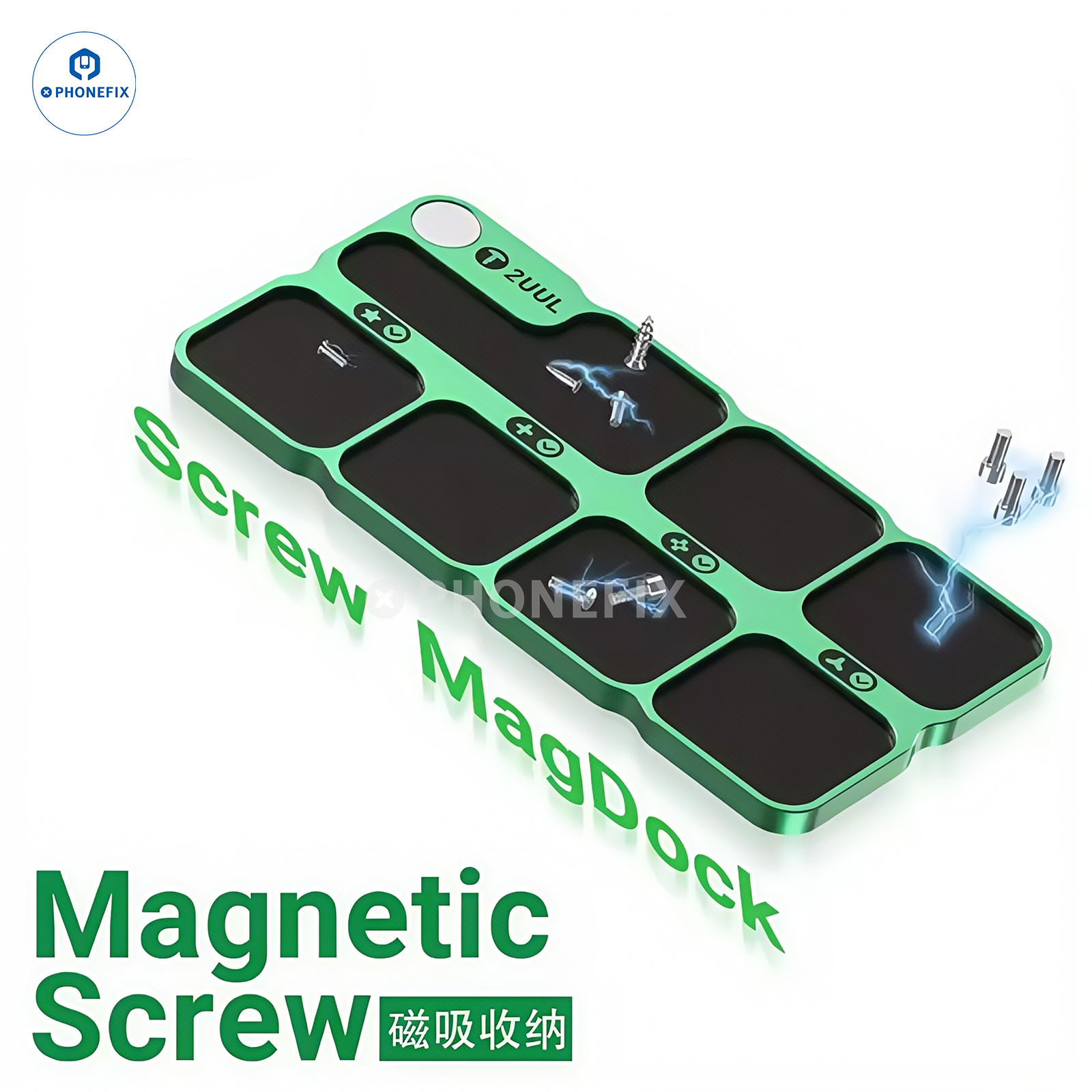 2UUL ST95 Screw MagDock Aluminum Alloy Magnetic Storage Pad