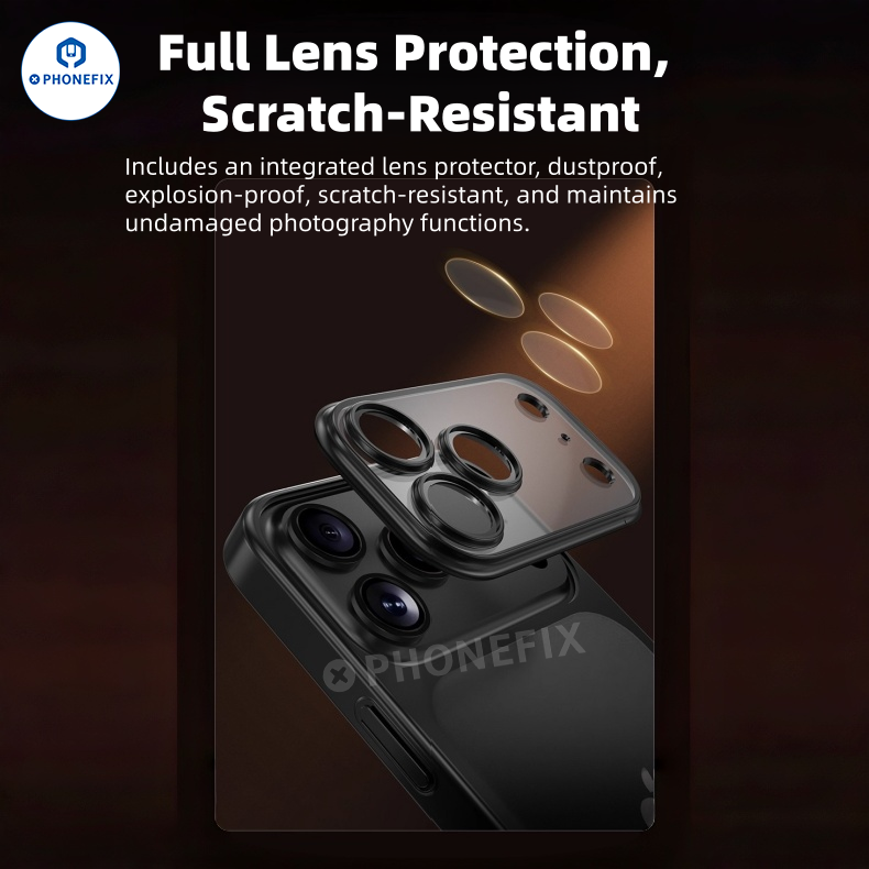 For iPhone 15-17 Pro Max Ultra-thin Matte Electroplated Phone Case