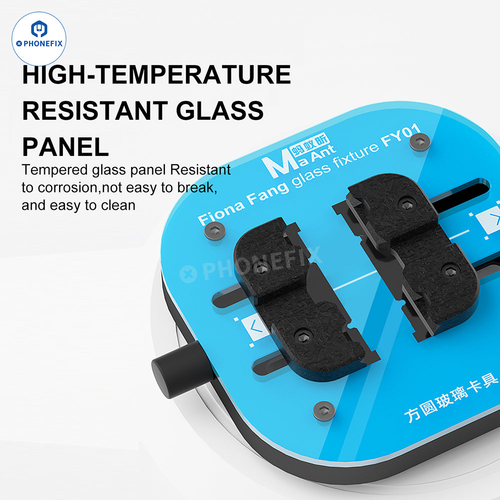 MaAnt FY01 M085 Tempered Insulation Glass Clamp Phone PCB Holder