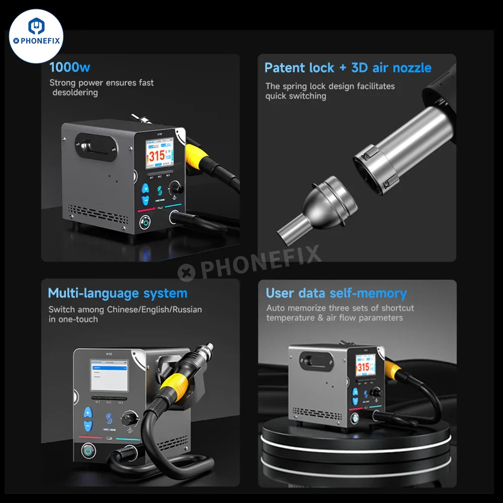 Mobile Rework Stations AWESHINE H08 H10 Hot Air Rework Station for Mobile Phone Repair