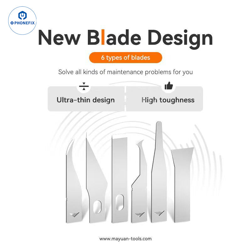 MobiTool MT-09 Phone PCB CPU BGA IC Glue Removal Blade Kit