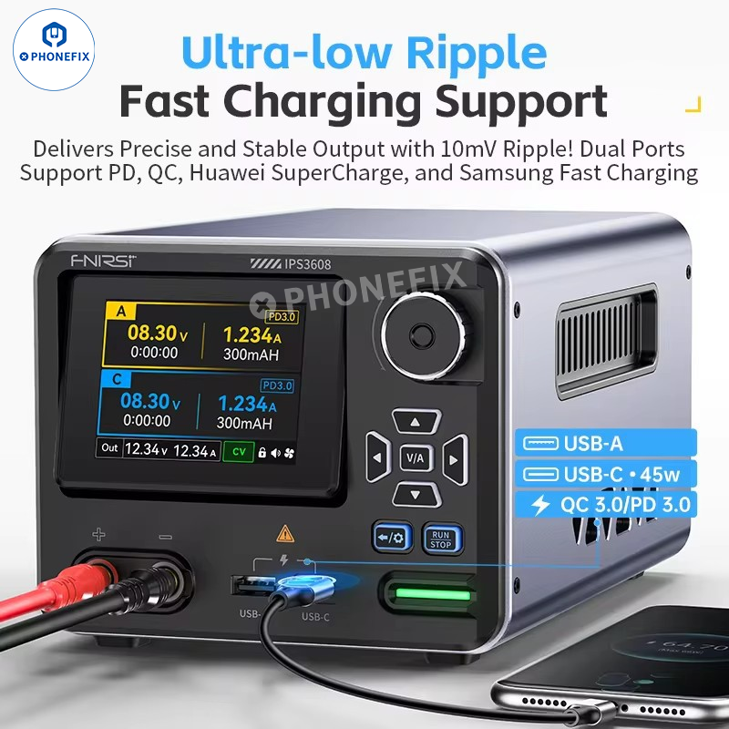 FNIRSI IPS3608 36V 8A Adjustable CNC DC Regulated Power Supply