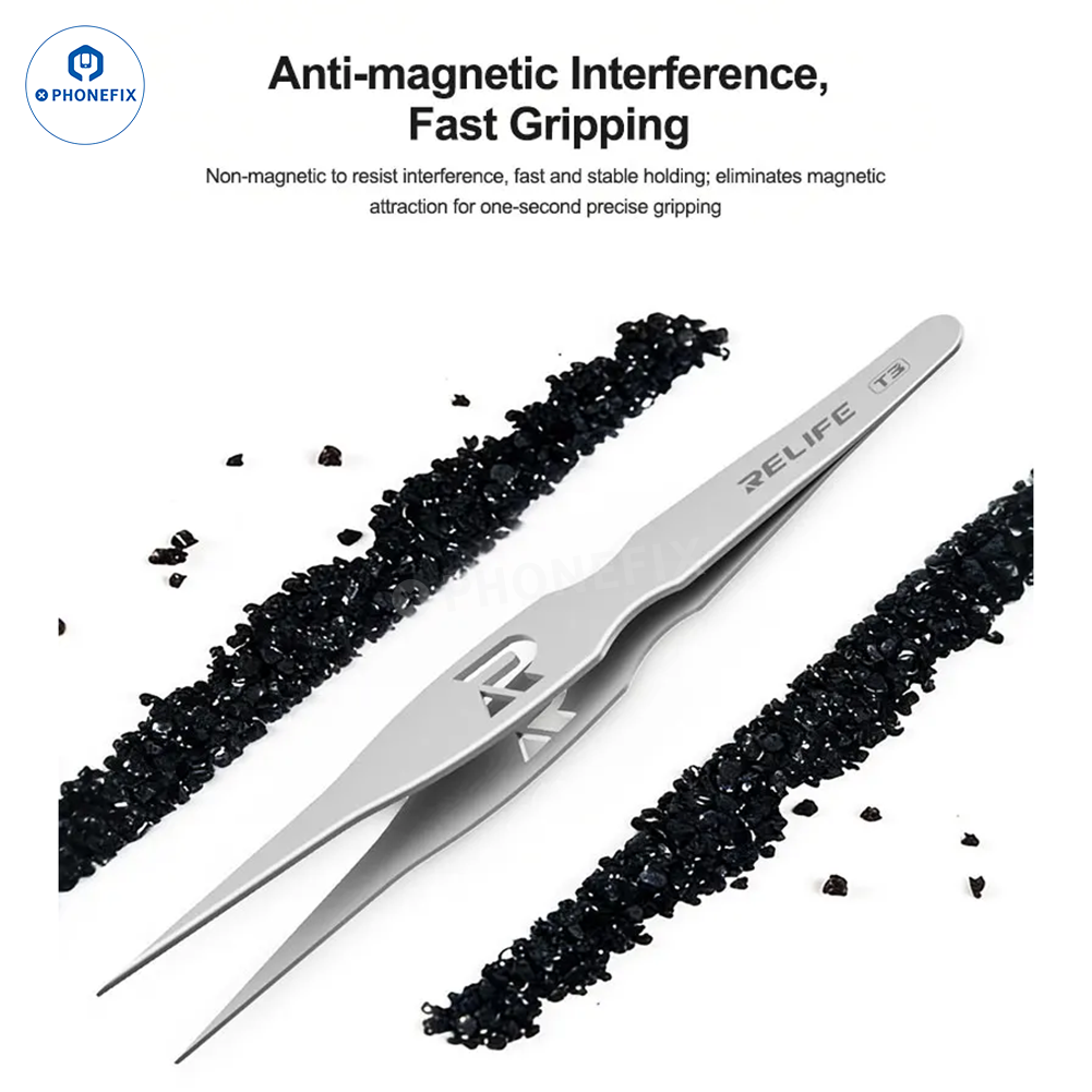 Wide Body Grip Tweezers Ultra-fine Pointed Tip for Mobile Phone Repair