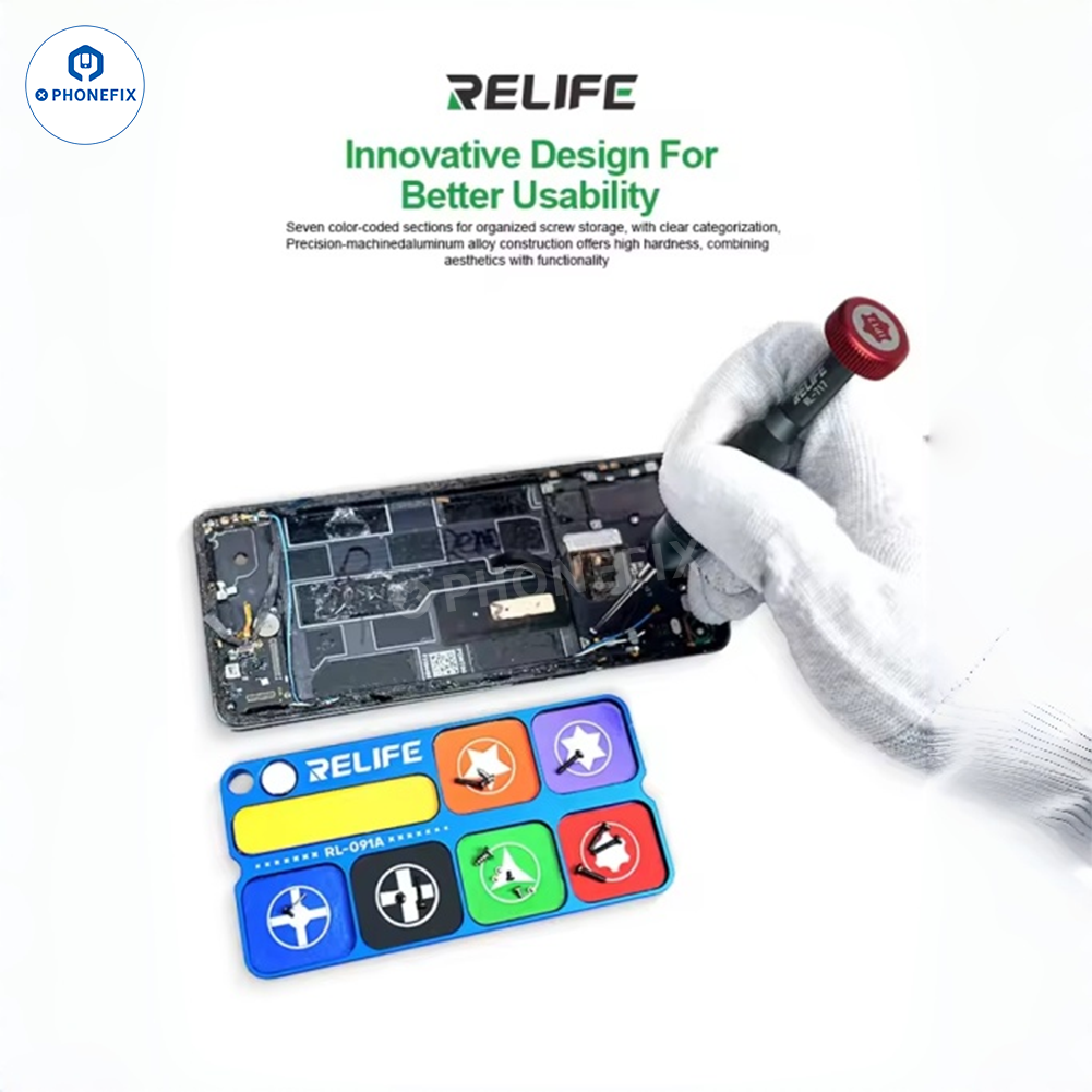 Aluminum Alloy Screw Magnetic Storage Tray Mat for Phone Repair