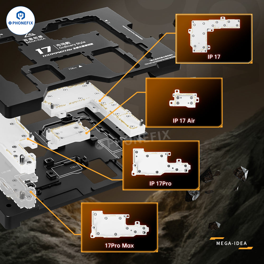 QIANLI MEGA-IDEA iSocket iPhone 17 Series PCB Layered Test Fixture