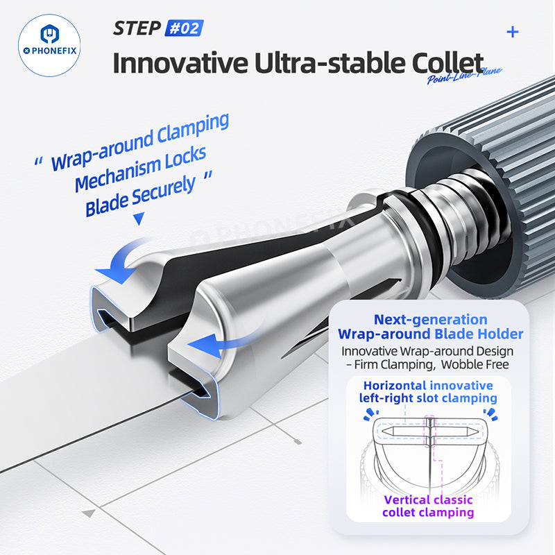 QianLi Dot-Line-Plane Double-ended Blade Handle for Phone Repair