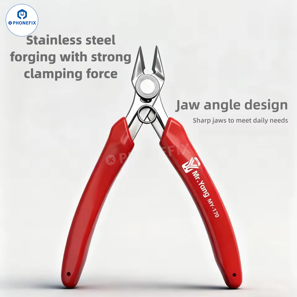 YCS High Hardness Diagonal Jaw Pliers for Mobile Phone EDC Repair Shielding Tools - CHINA PHONEFIX SHOP Team
