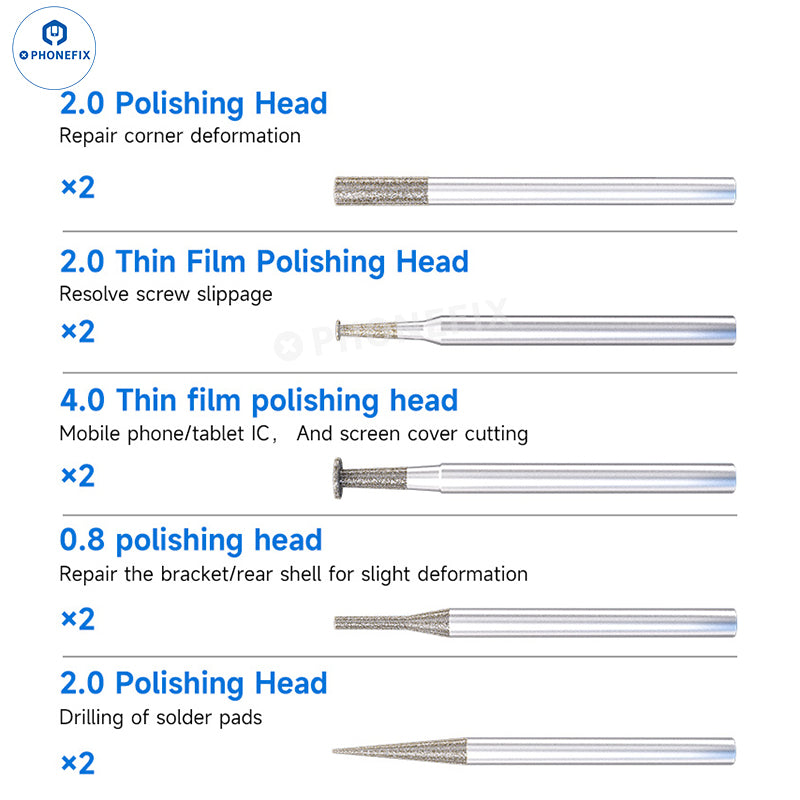 XZZ Z1 Pro Electric Polishing Pen Mobile Phone PCB IC Grinding Tool
