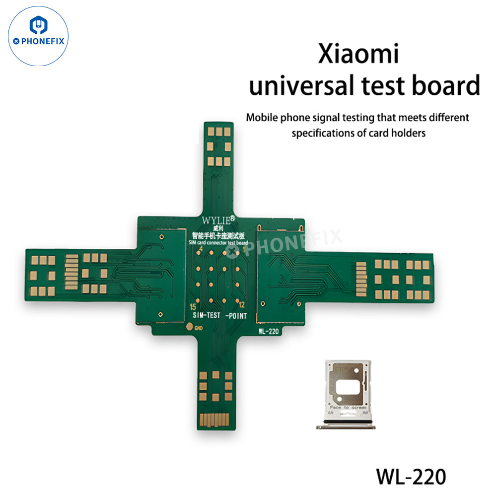 WYLIE WL-220 SIM Card Test Board for Xiaomi Phone Signal Detection