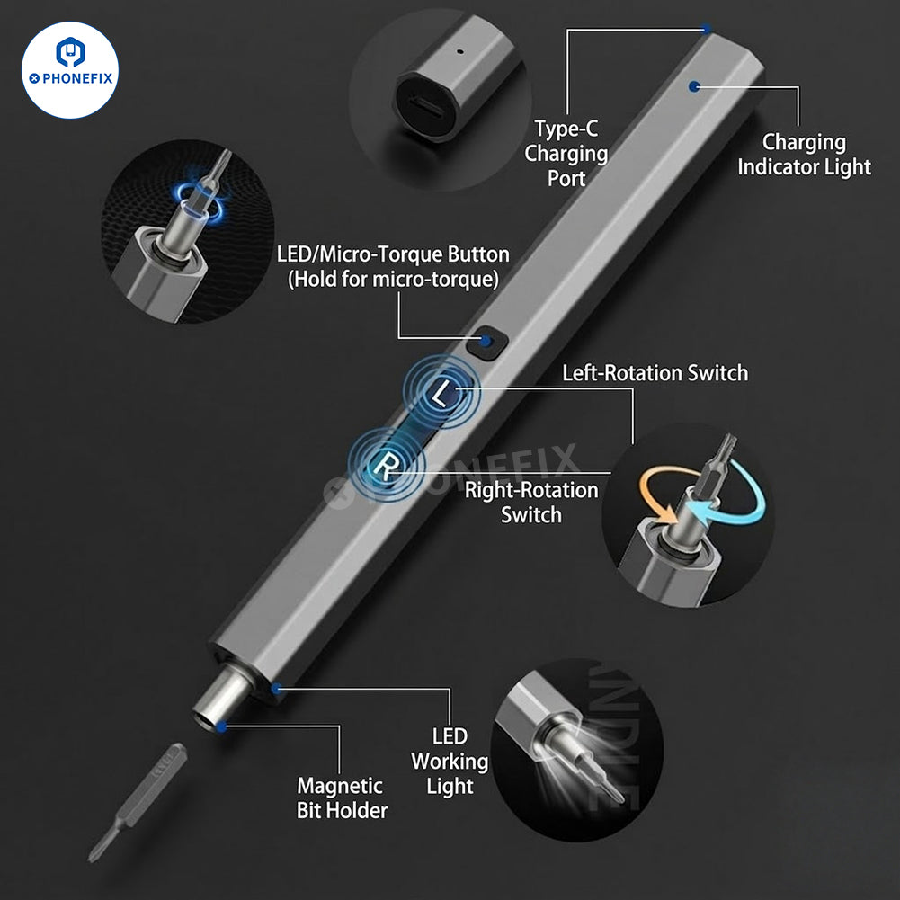 PHONEFIX multi bit Precision Power Screwdriver Electronics Toolkit