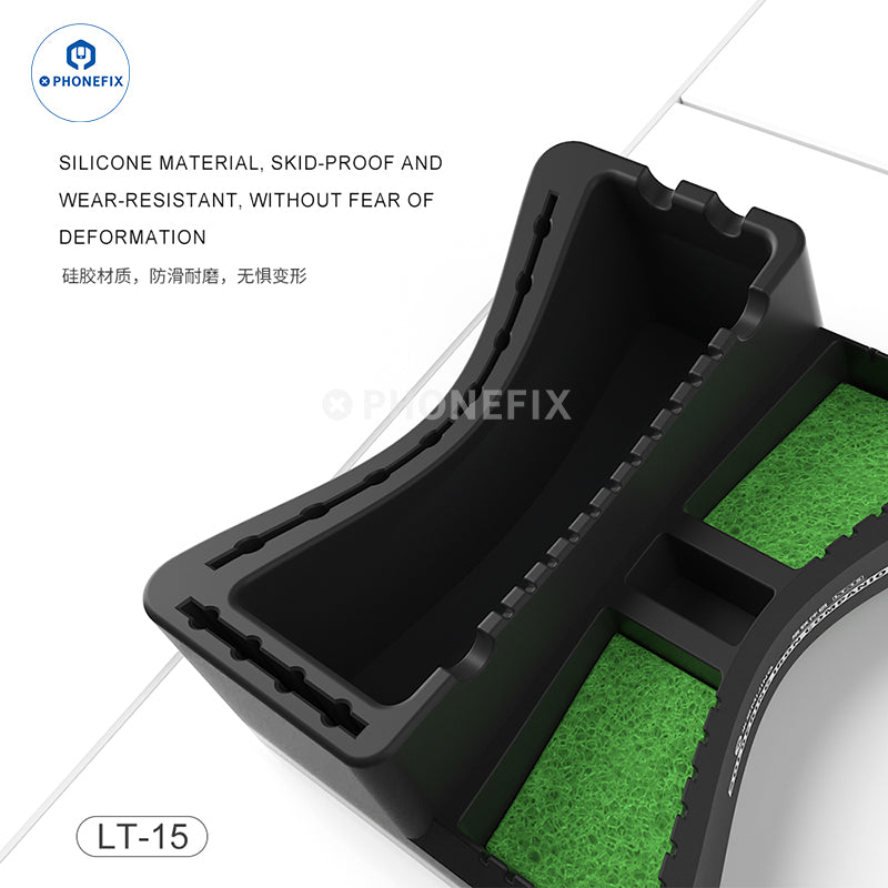 Soldador MIJING LT-15 con área de almacenamiento para limpieza