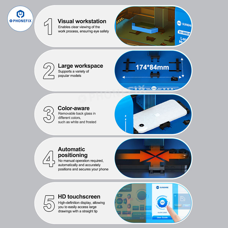 SUNSHINE SS-890B Mini Laser Machine for Phone Bracket/Back Glass Removal