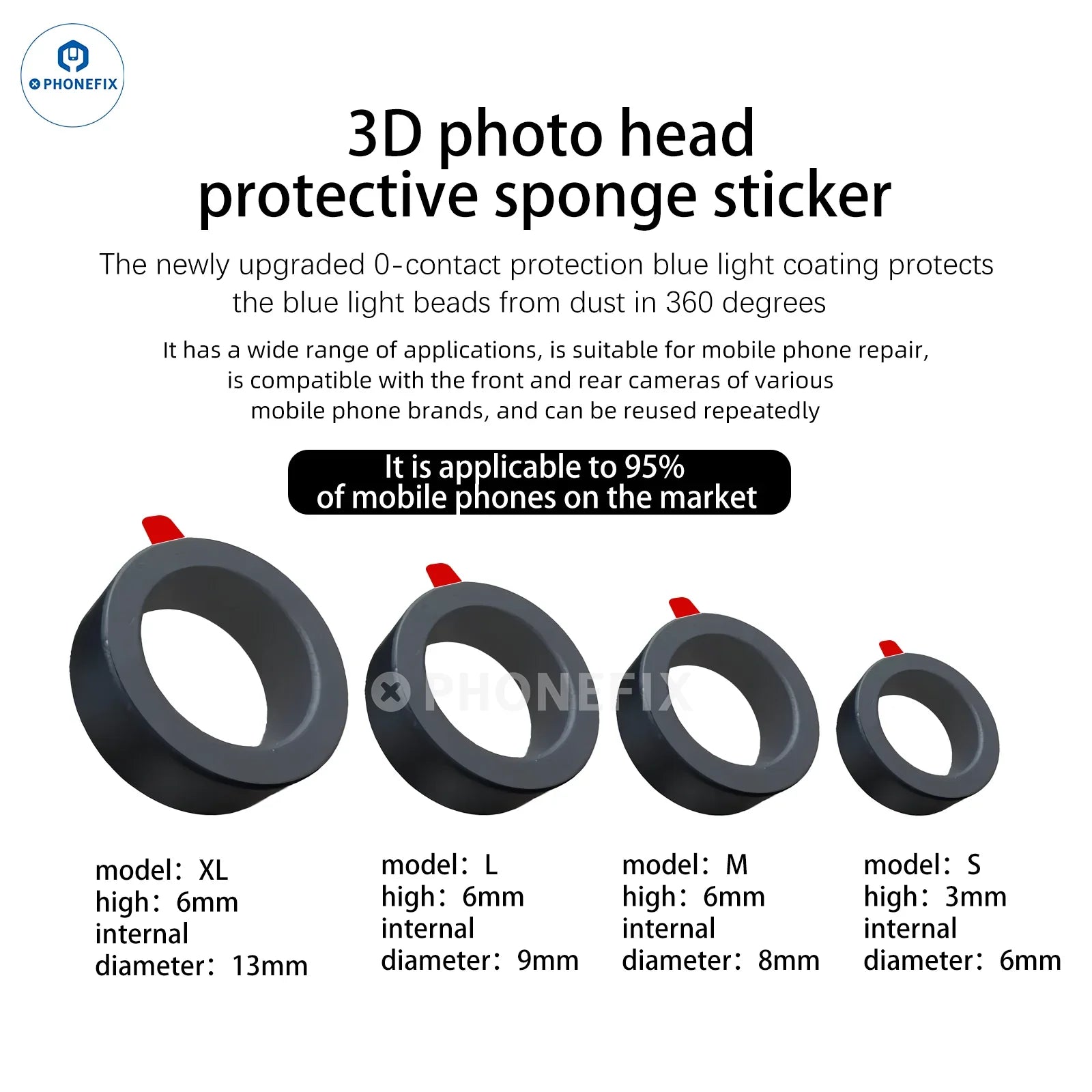 WYLIE Mobile Phone Camera 3D Protective Sponge Sticker - CHINA PHONEFIX SHOP Team