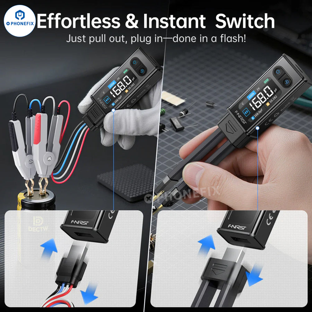FNIRSI LCR-ST2 Bridge ESR Tweezer SMD BGA Component Tester