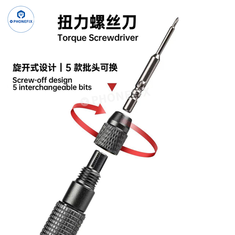 YCS M.Y-TX01 5-in-1 Torque Screwdriver for iPhone 17/Phone Repair - CHINA PHONEFIX SHOP Team