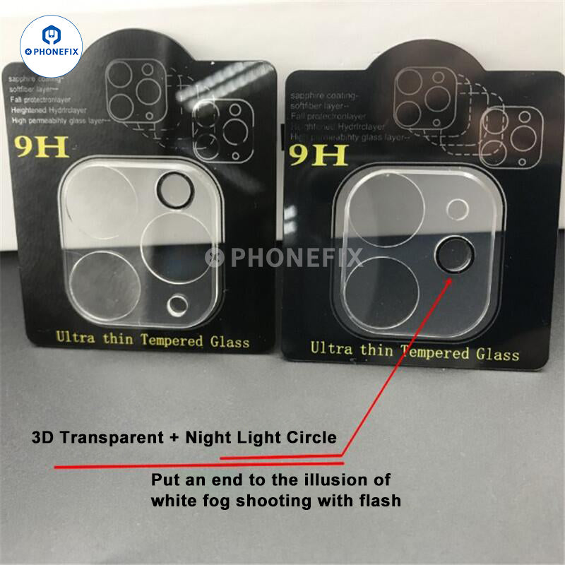 3D HD Tempered Glass Camera Lens Film For iPhone 11-15 Pro Max