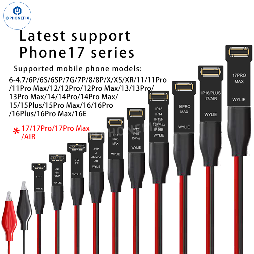 WYLIE WL-647L Power Boot Cable for iPhone 6-17 Pro Max Startup