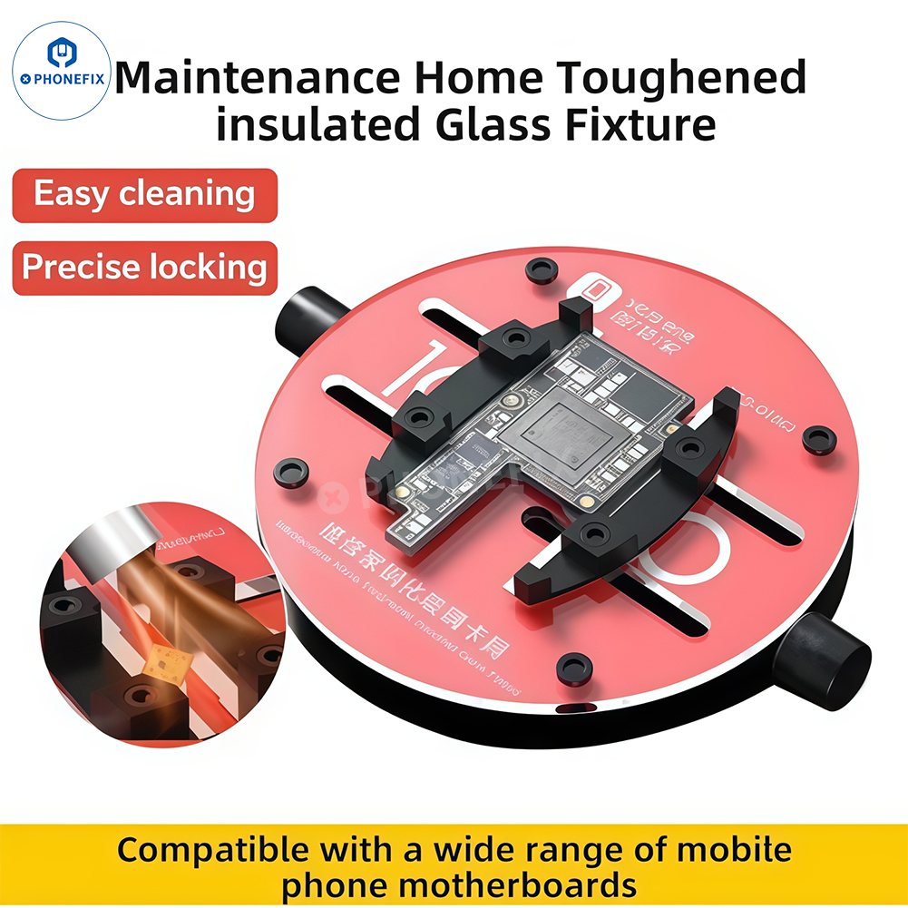 YCS GHKJ Tempered Glass Fixture Mobile PCB Chip Soldering Clamp