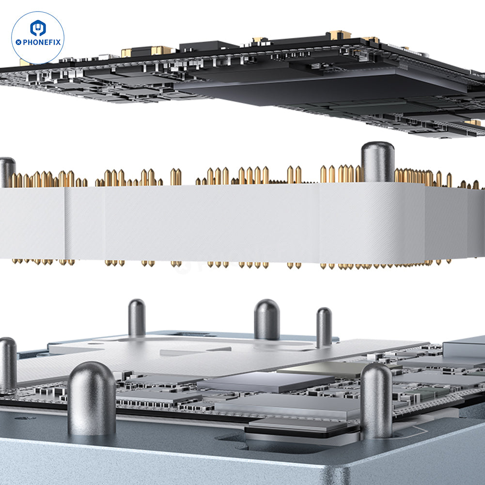 QIANLI MEGA-IDEA iSocket iPhone 17 Series PCB Layered Test Fixture