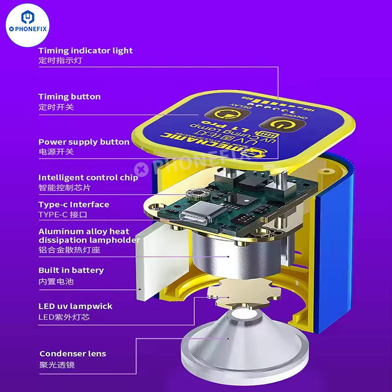 Mechanic L1 Pro L2 UV Curing Lamp With Motherboard Repair Oil Glue