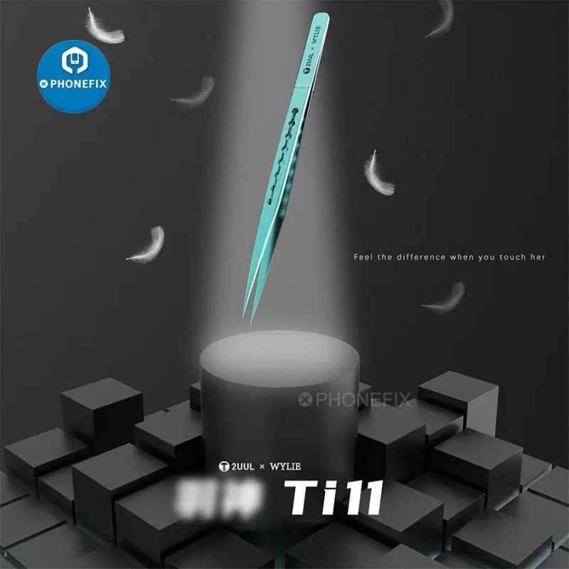 2UUL Ti11 Titanium Alloy Tweezers iphone fingerprint Tweezers - CHINA PHONEFIX