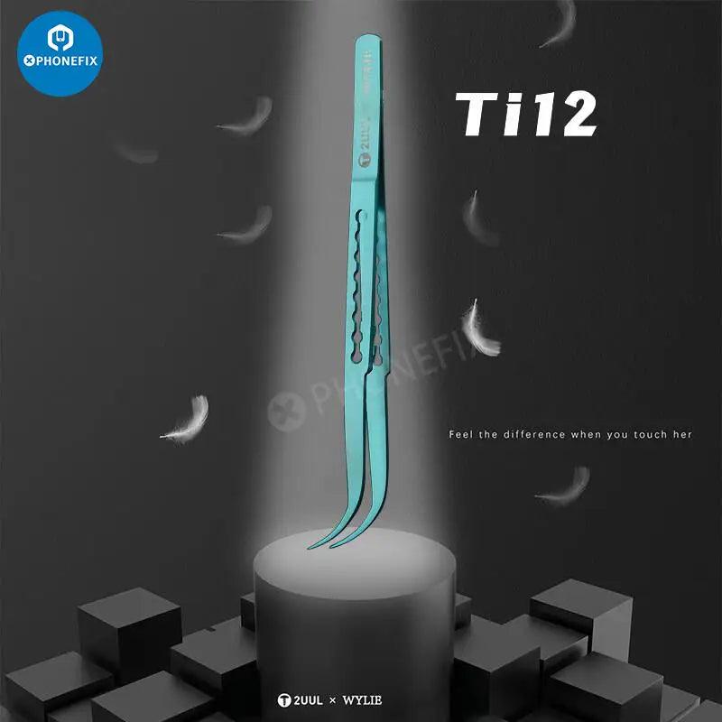 2UUL Ti11 Titanium Alloy Tweezers iphone fingerprint