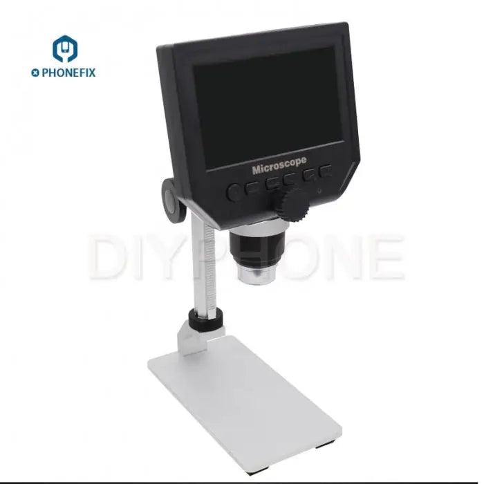 3.6MP 600X HD Digital Electronic Microscope with 4.3" LCD Display - CHINA PHONEFIX