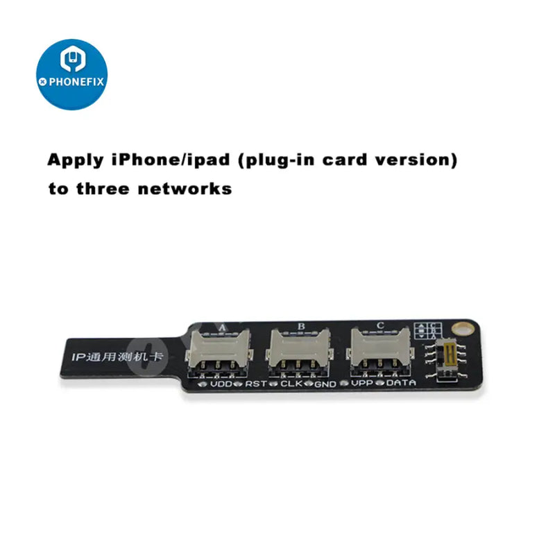 3 In 1 Universal IP Test Card For iPhone Android SIM Signal