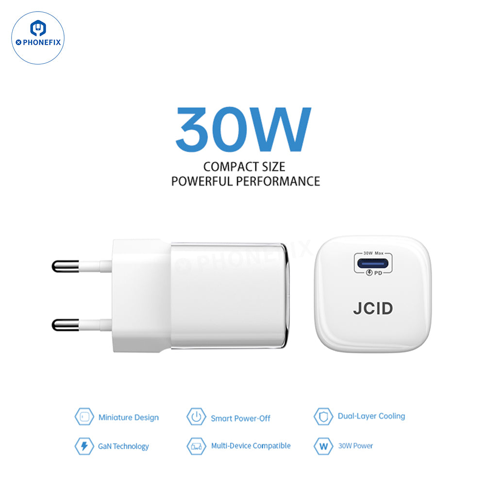 JCID GaN Fast Charger & Charging Cable for Mobile Phone/Electrics