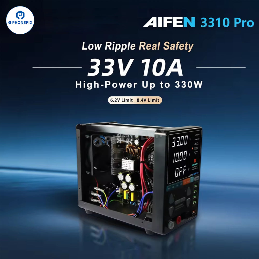 AIFEN 3310PRO Power Supply 33V/10A 330W High-Power Adjustable Switching DC Power Supply - CHINA PHONEFIX SHOP Team